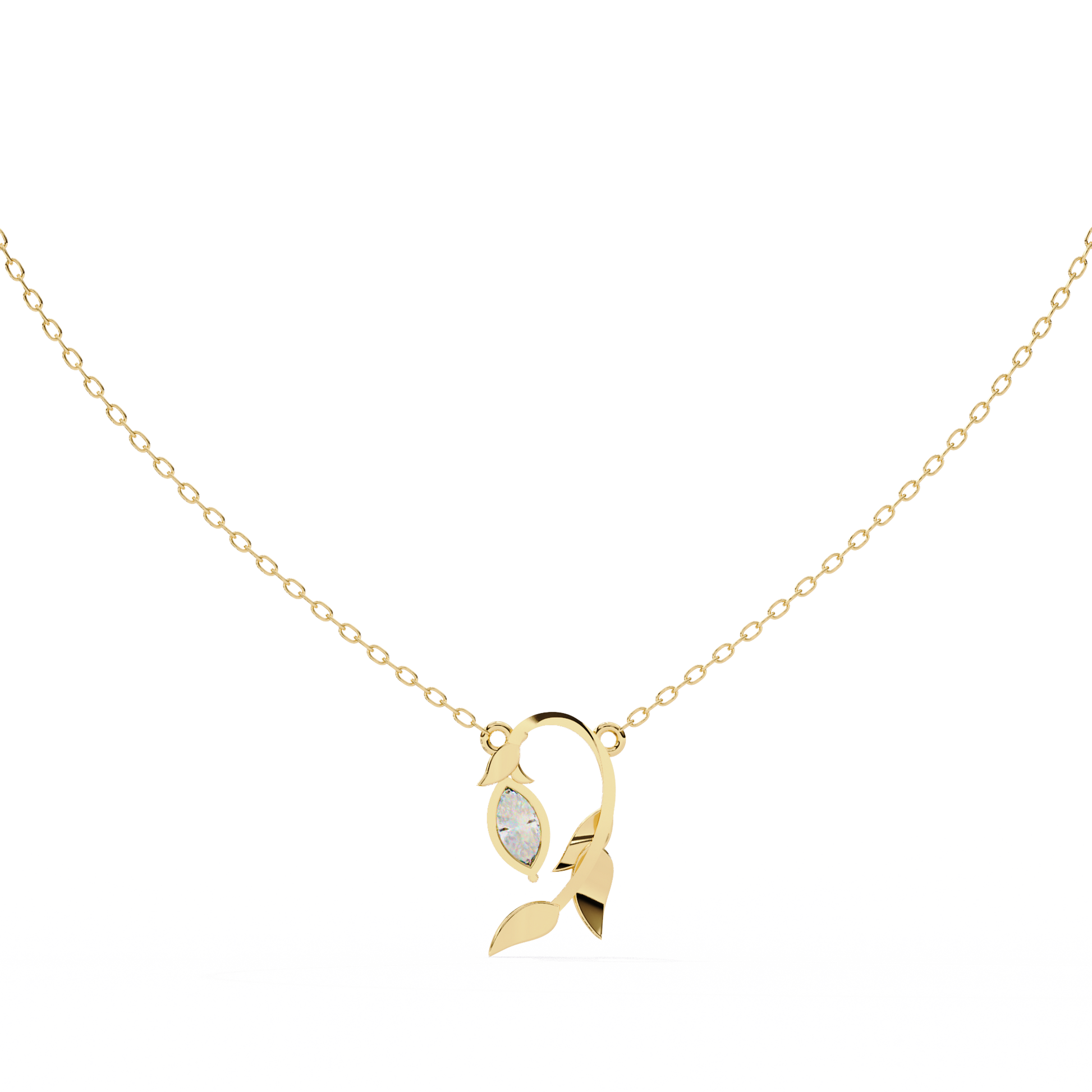 Yellow Gold / Moissanite, Yellow Gold / Lab Grown
