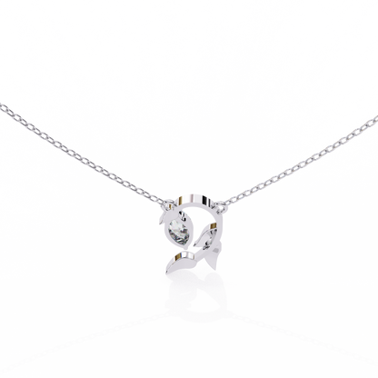 White Gold / Moissanite, White Gold / Lab Grown