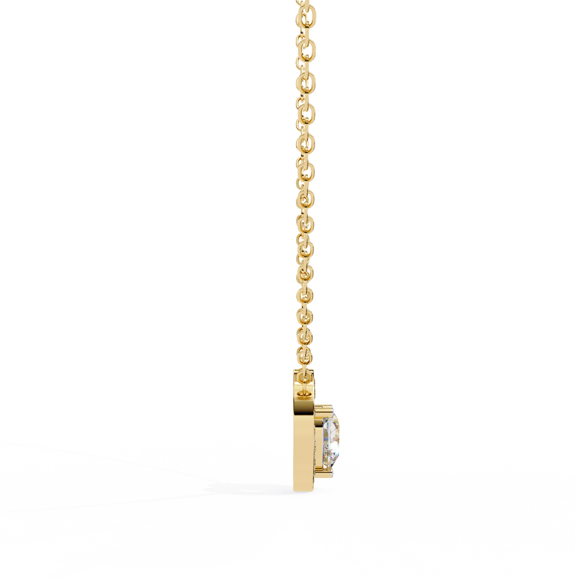 Yellow Gold / Moissanite, Yellow Gold / Lab Grown