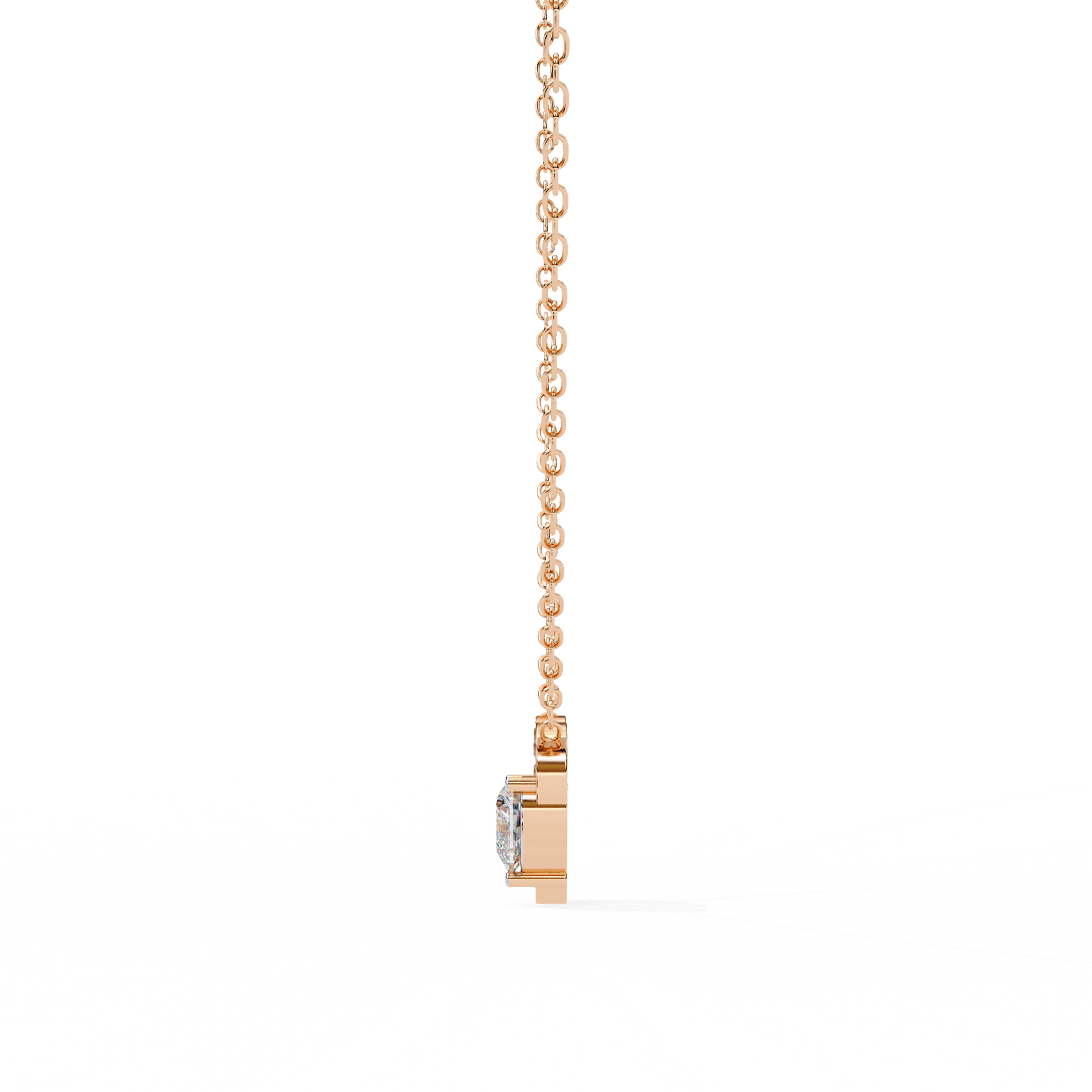 Rose Gold / Moissanite, Rose Gold / Lab Grown