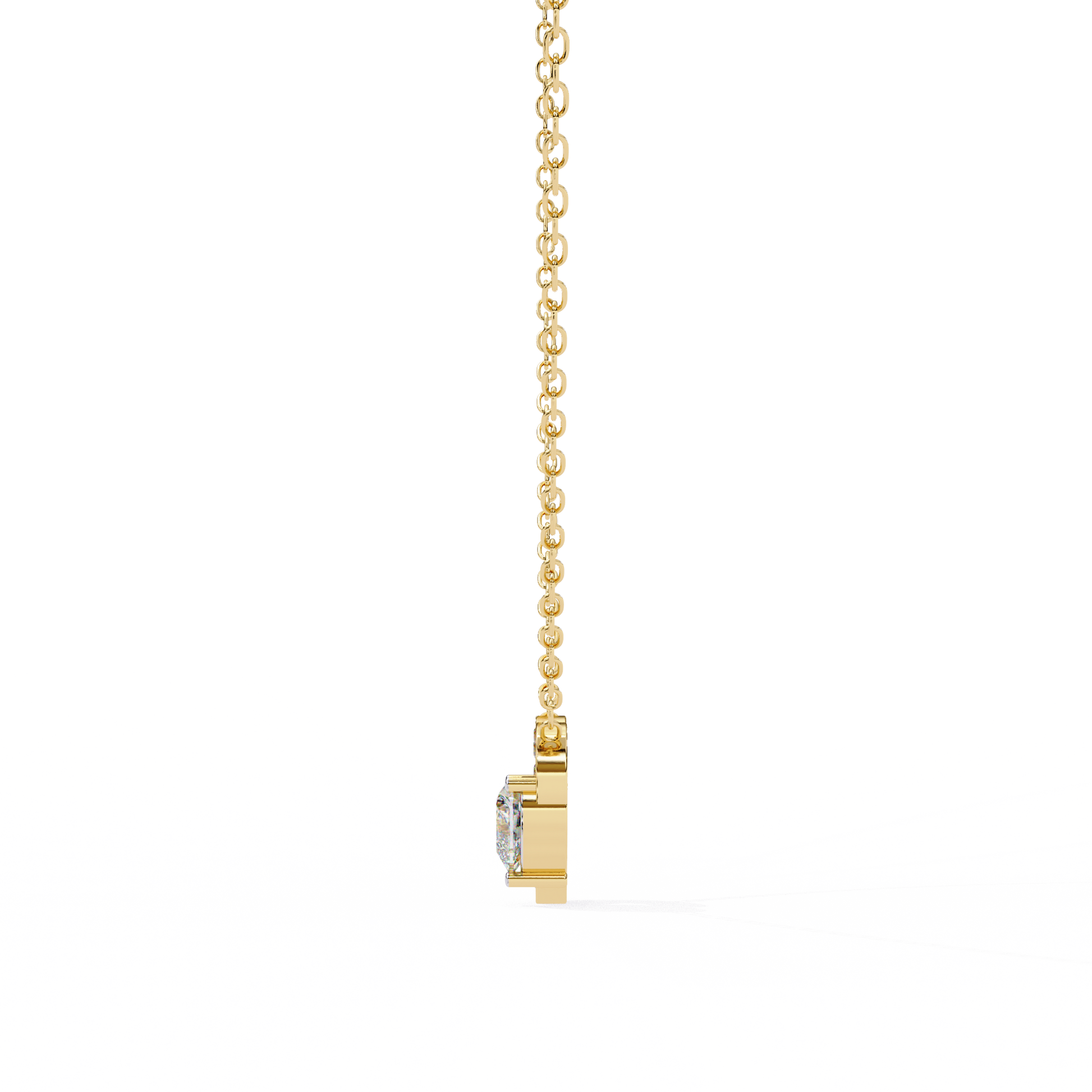 Yellow Gold / Moissanite, Yellow Gold / Lab Grown