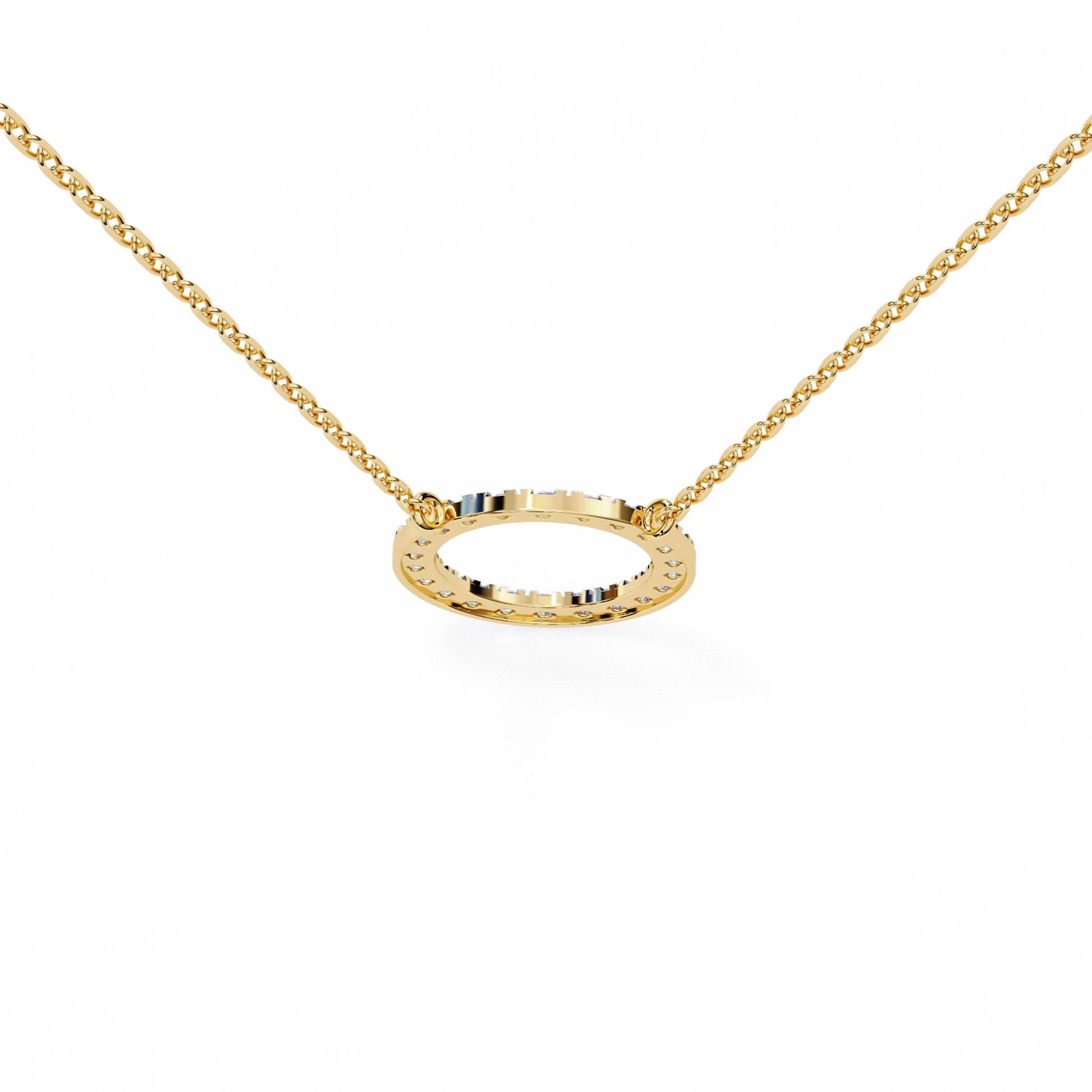 Yellow Gold / Moissanite, Yellow Gold / Lab Grown
