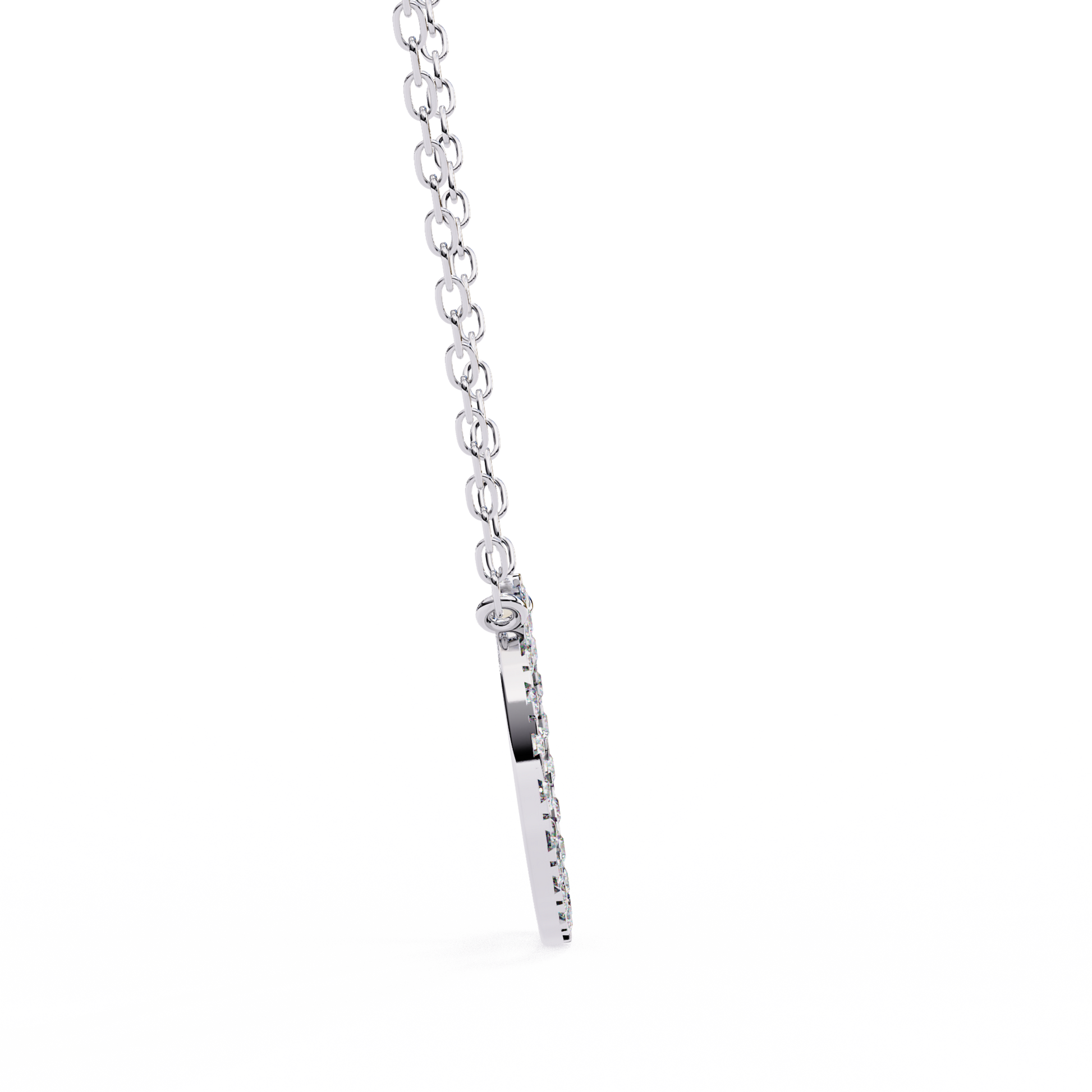 White Gold / Moissanite, White Gold / Lab Grown