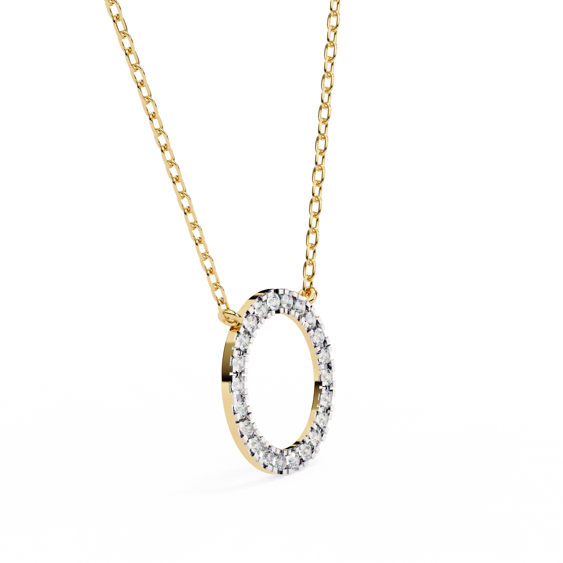 Yellow Gold / Moissanite, Yellow Gold / Lab Grown