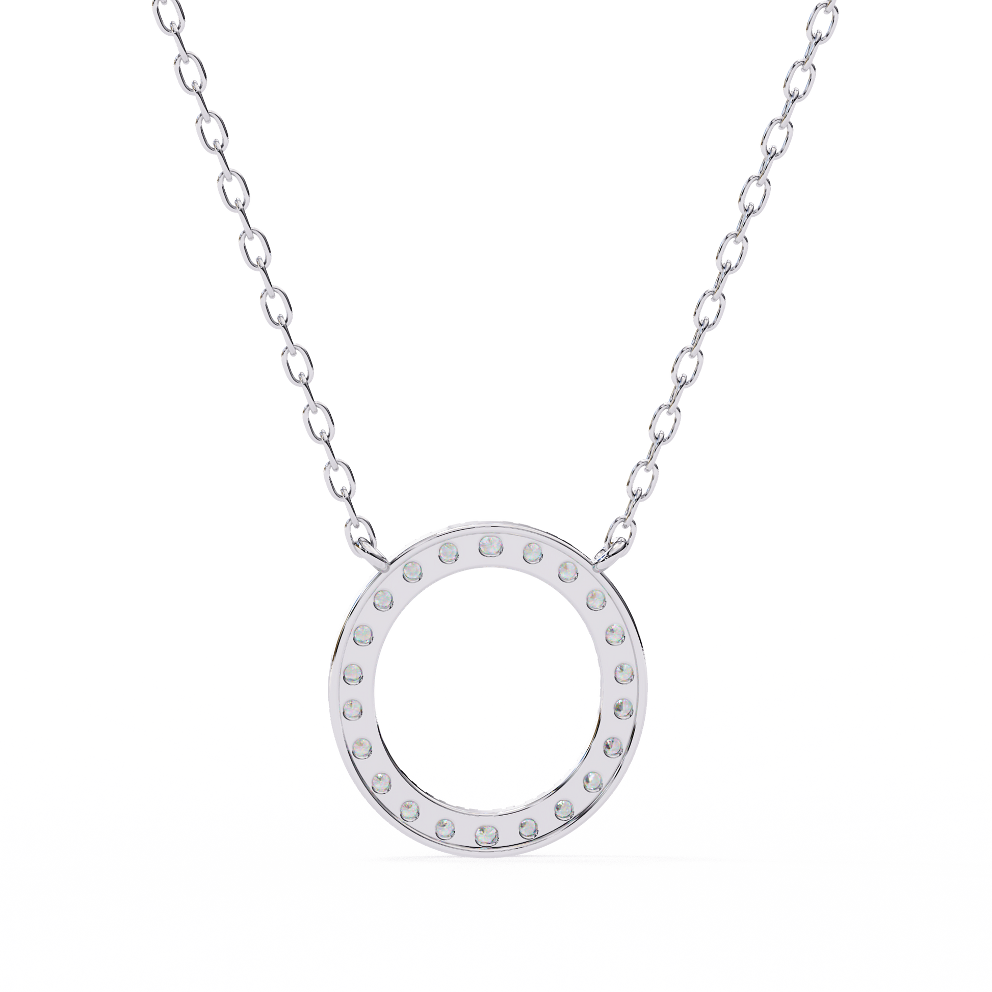 White Gold / Moissanite, White Gold / Lab Grown