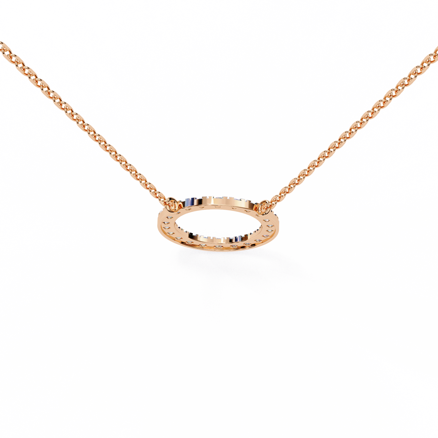 rose gold / moissanite, rose gold / lab grown