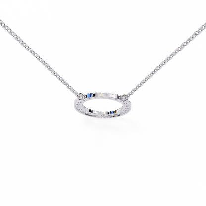 White Gold / Moissanite, White Gold / Lab Grown