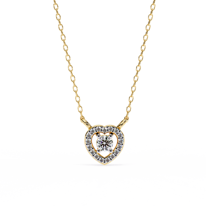 Yellow Gold / Moissanite, Yellow Gold / Lab Grown