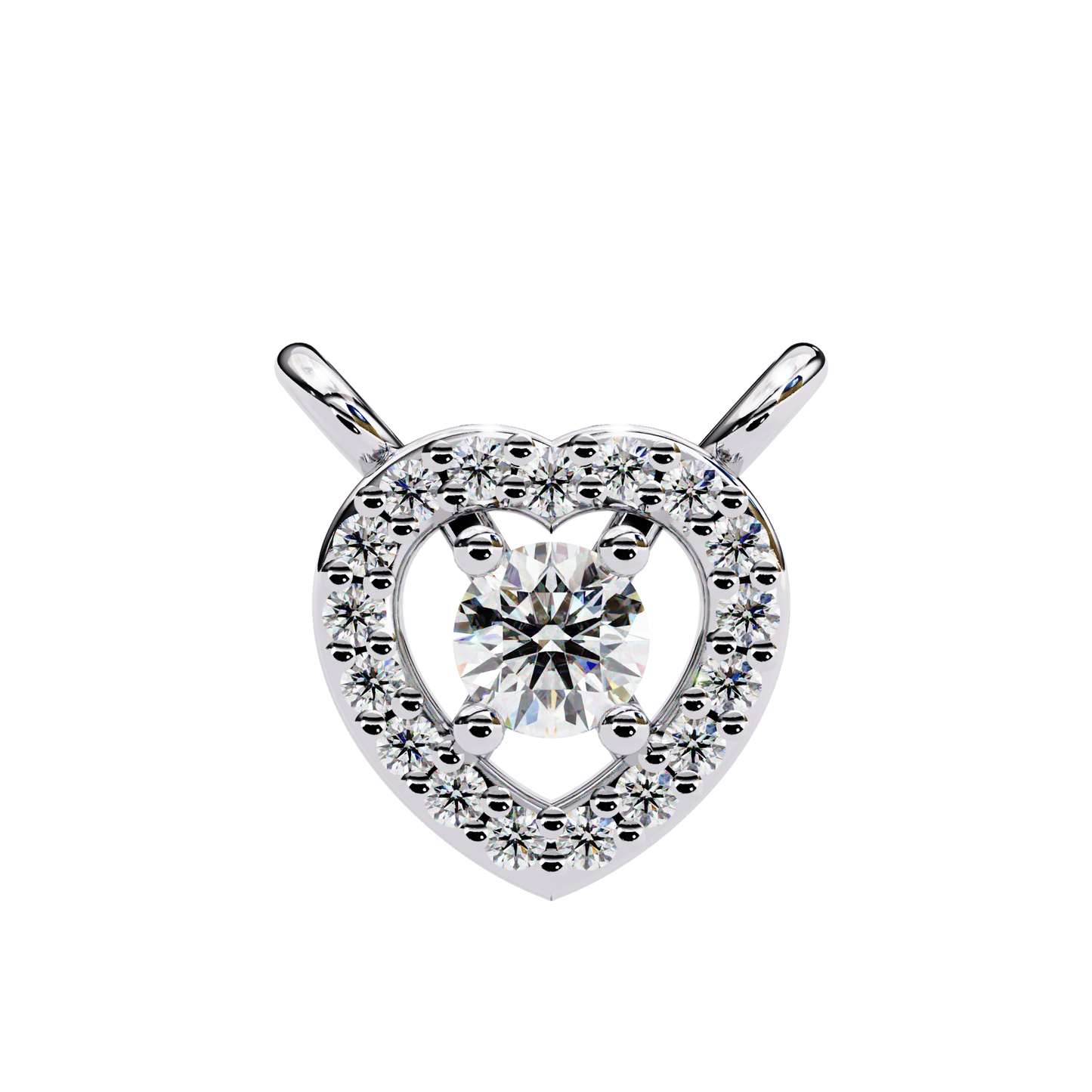 white gold / moissanite, white gold / lab grown
