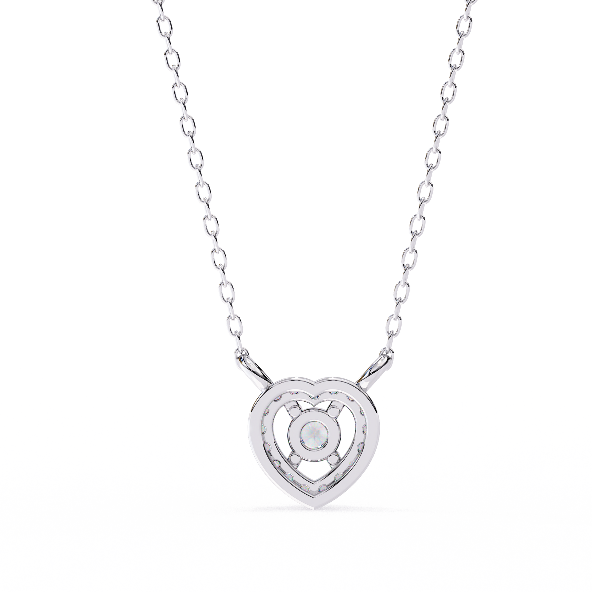 White Gold / Moissanite, White Gold / Lab Grown