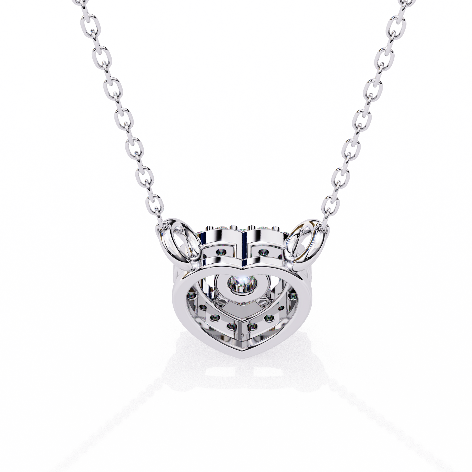 White Gold / Moissanite, White Gold / Lab Grown