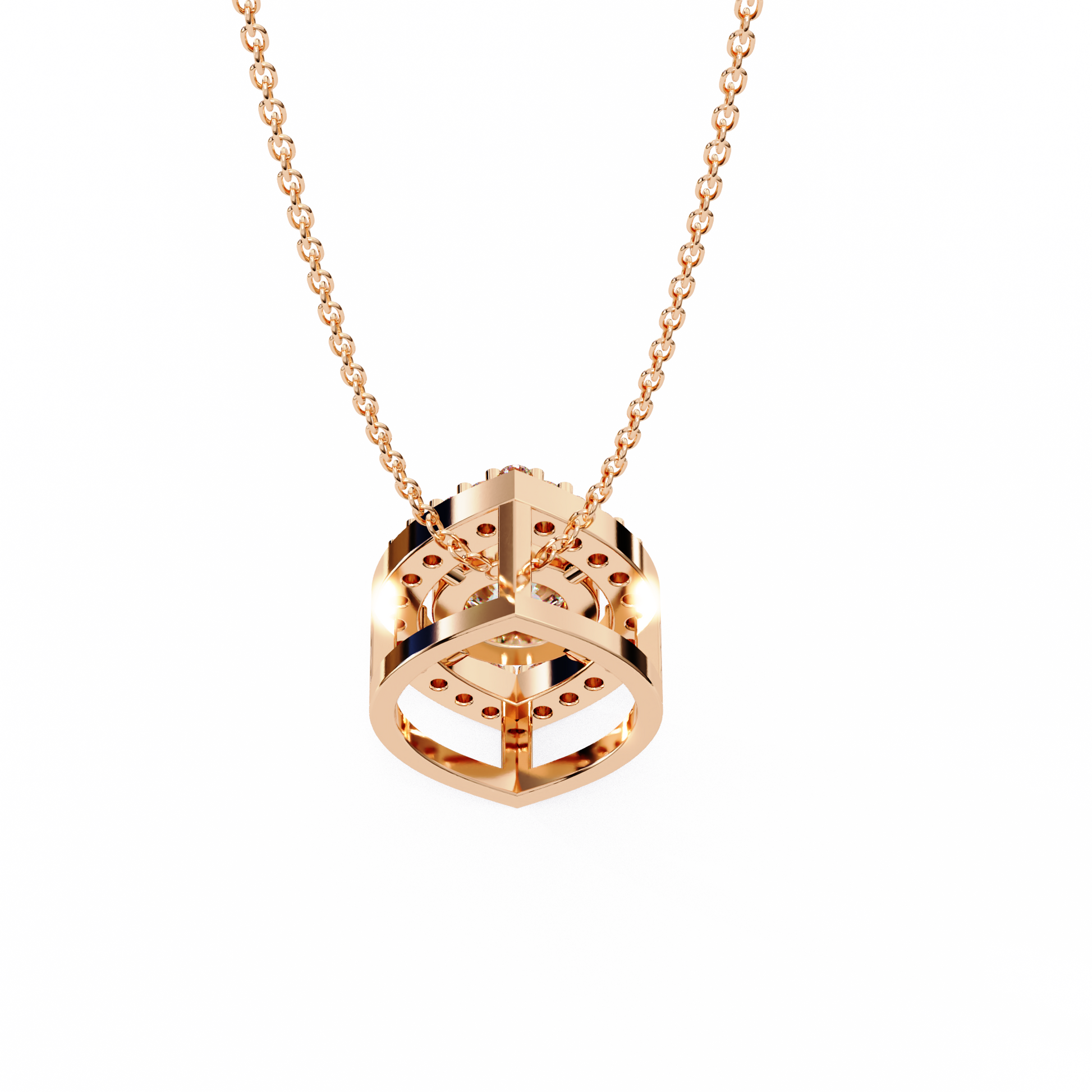 Rose Gold / Moissanite, Rose Gold / Lab Grown