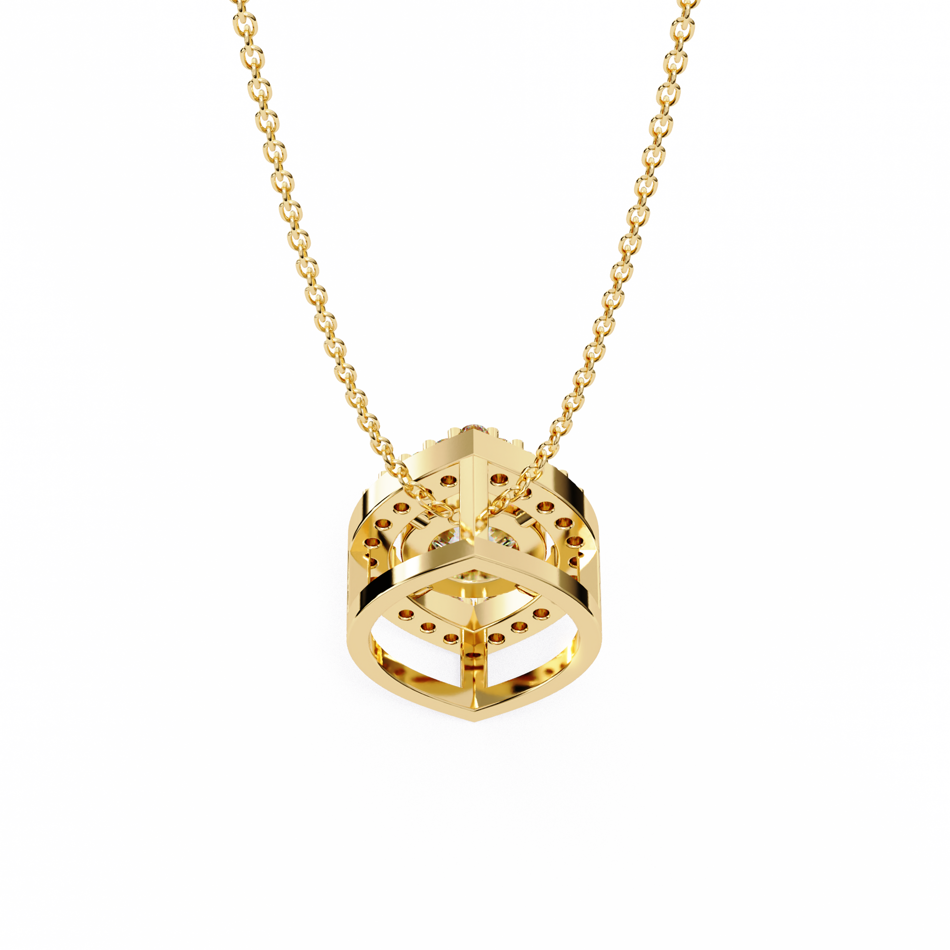 Yellow Gold / Moissanite, Yellow Gold / Lab Grown