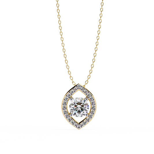 Yellow Gold / Moissanite, Yellow Gold / Lab Grown