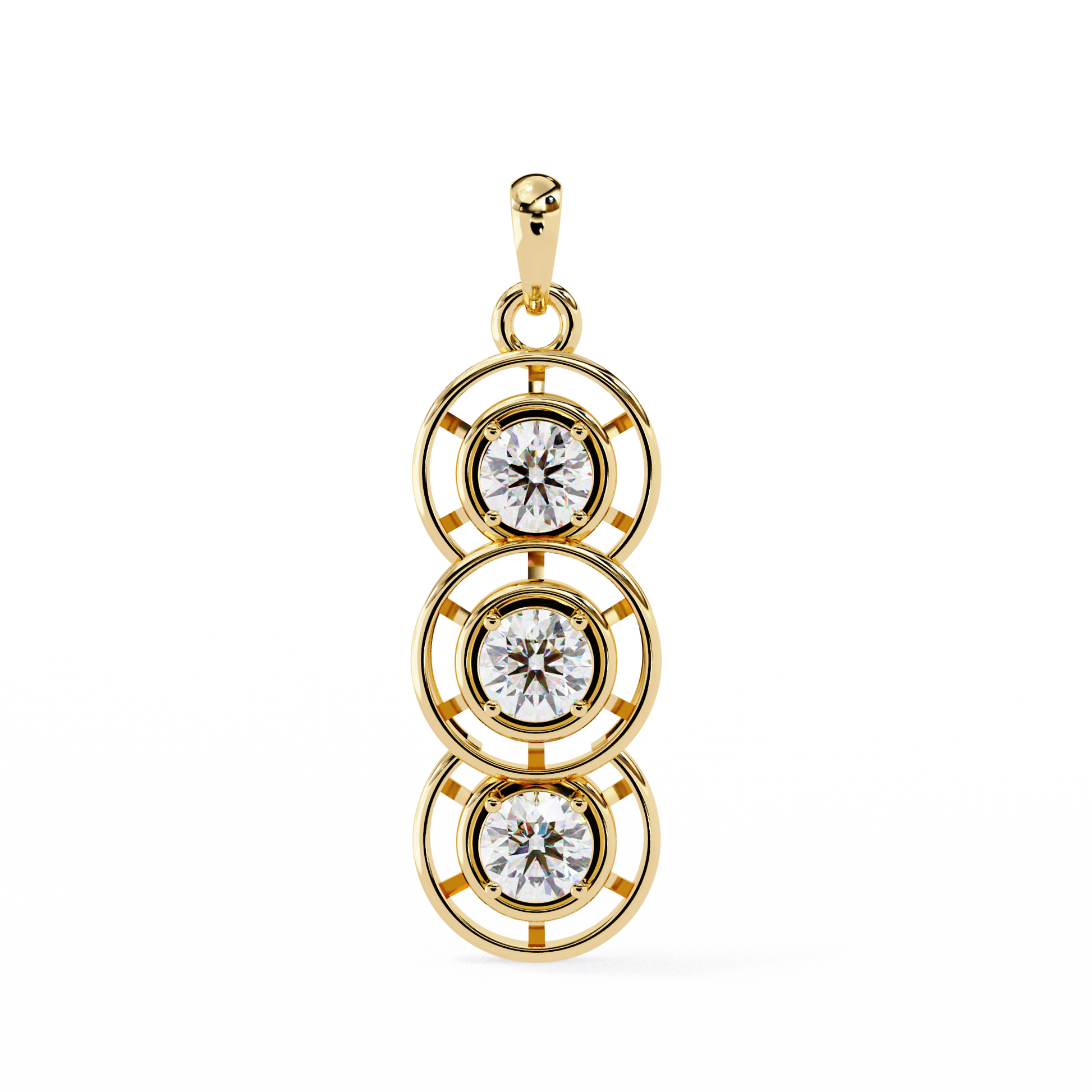 Yellow Gold / Moissanite, Yellow Gold / Lab Grown