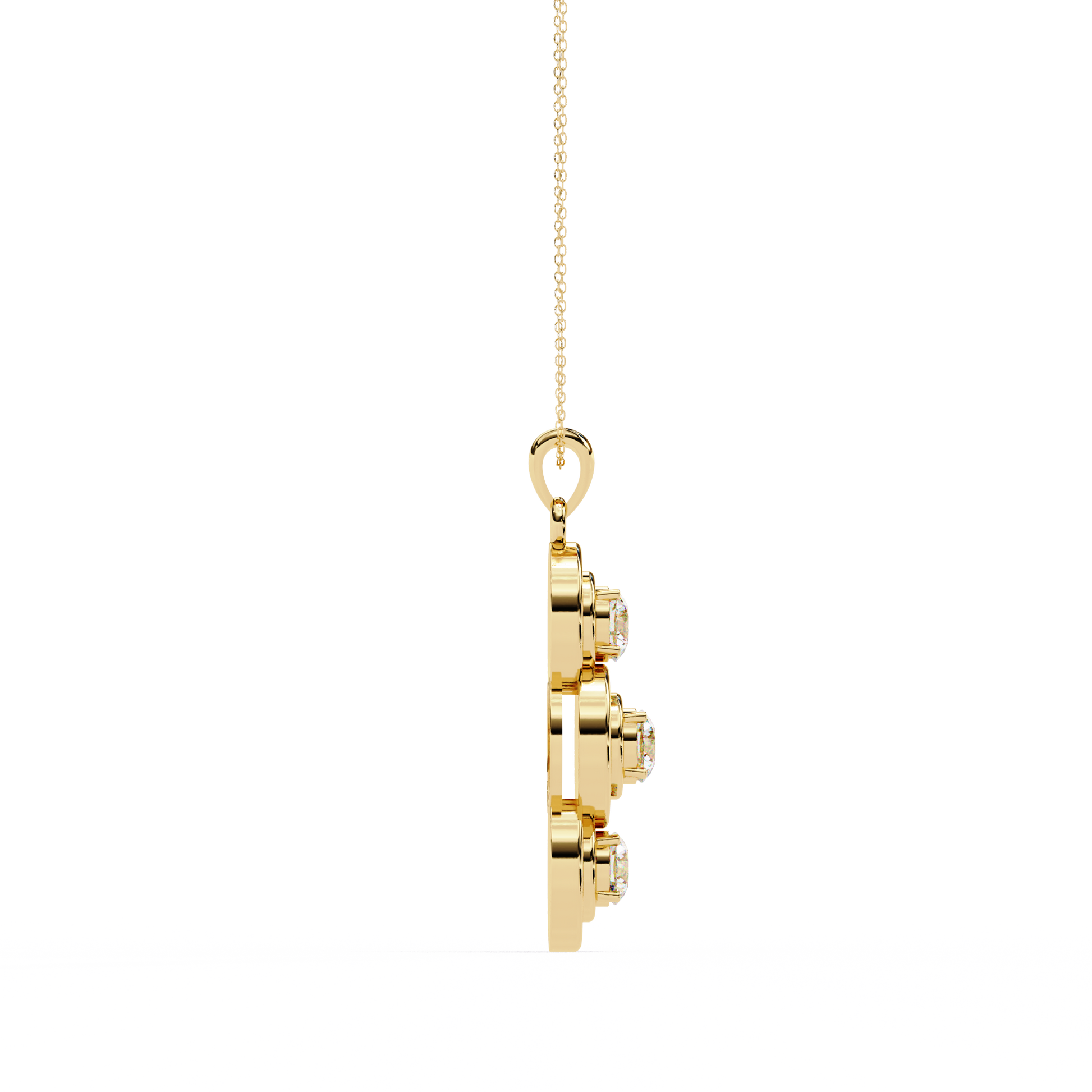 Yellow Gold / Moissanite, Yellow Gold / Lab Grown