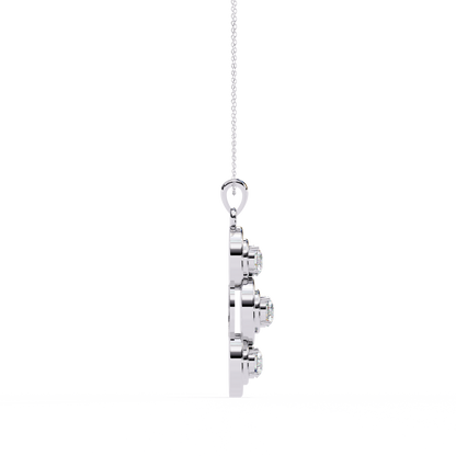 White Gold / Moissanite, White Gold / Lab Grown