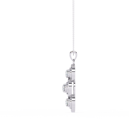 White Gold / Moissanite, White Gold / Lab Grown