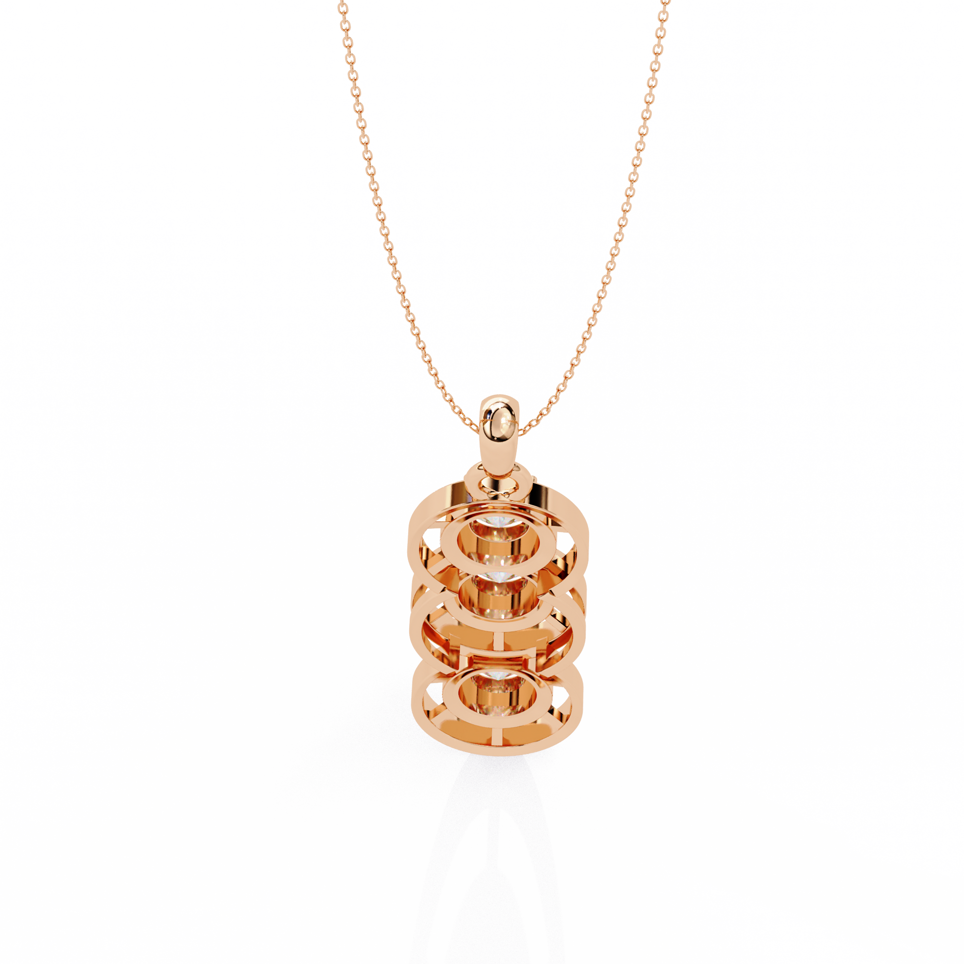 Rose Gold / Moissanite, Rose Gold / Lab Grown