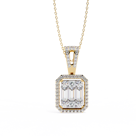 Yellow Gold / Moissanite, Yellow Gold / Lab Grown