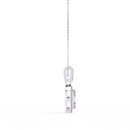 White Gold / Moissanite, White Gold / Lab Grown