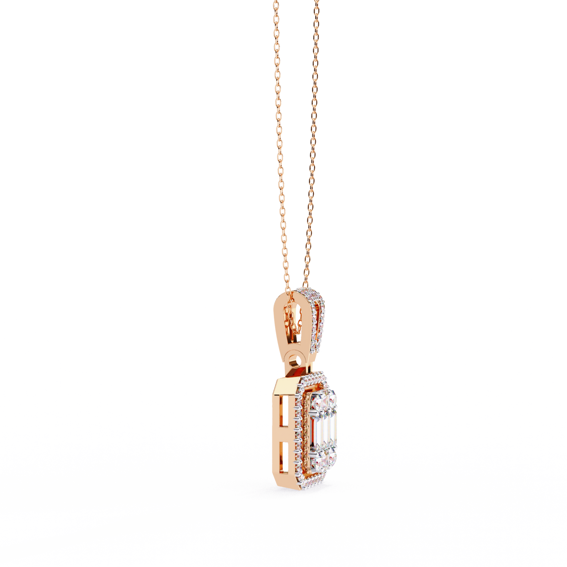 Rose Gold / Moissanite, Rose Gold / Lab Grown