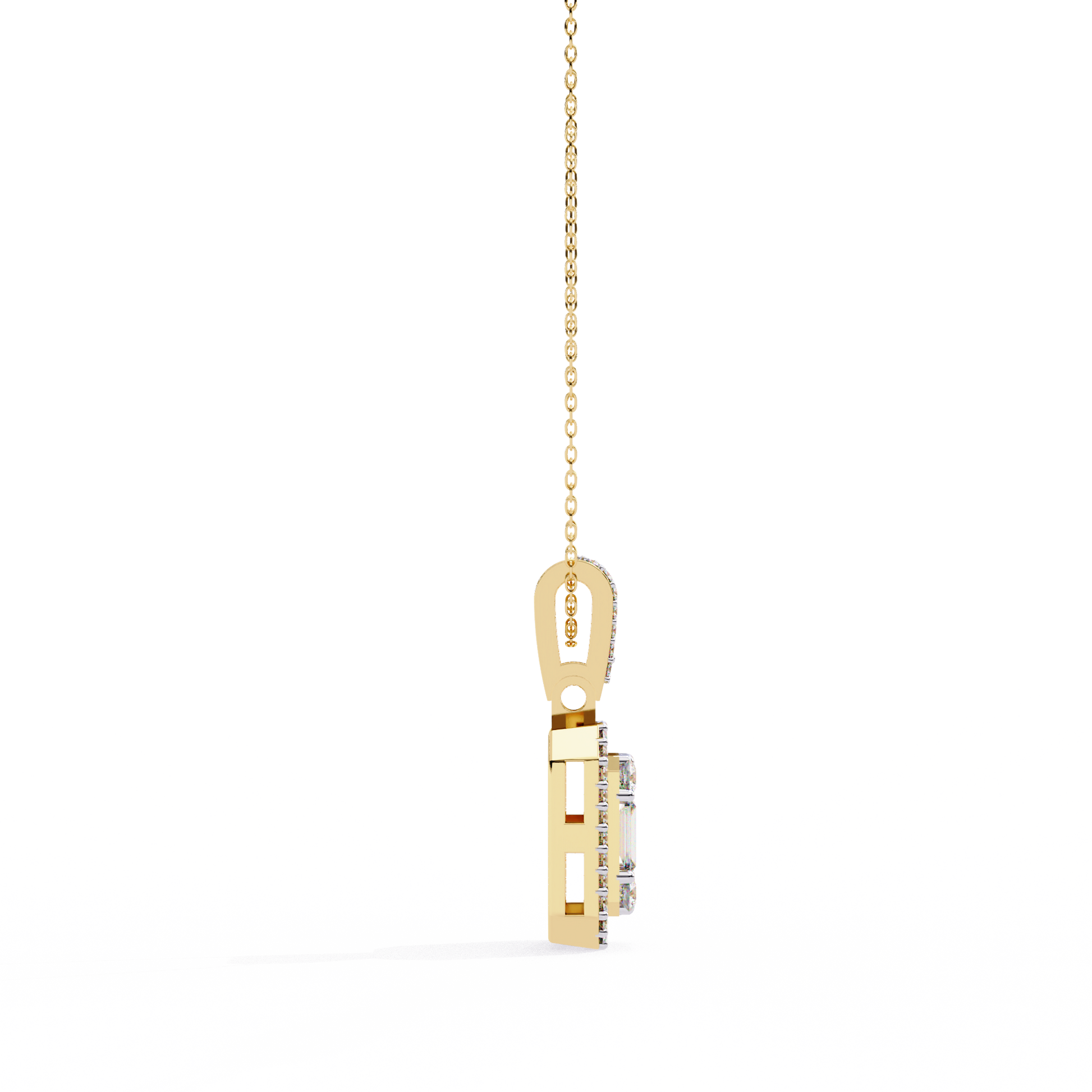 Yellow Gold / Moissanite, Yellow Gold / Lab Grown