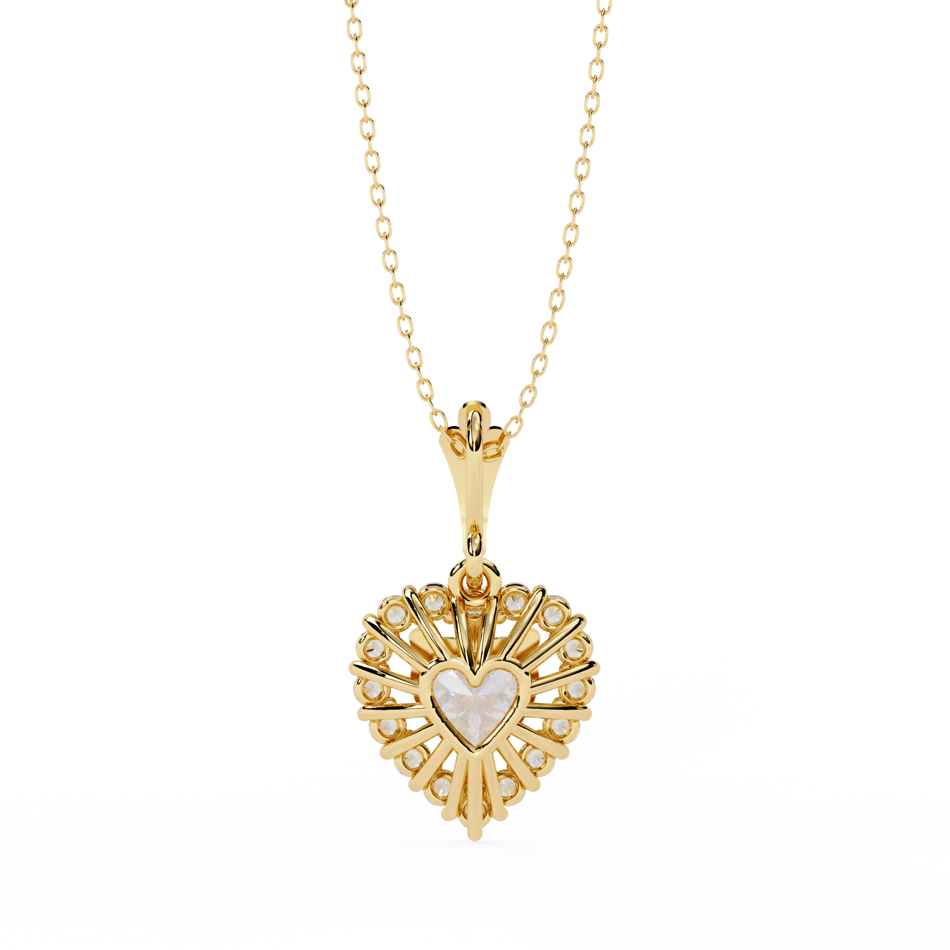 Yellow Gold / Moissanite, Yellow Gold / Lab Grown