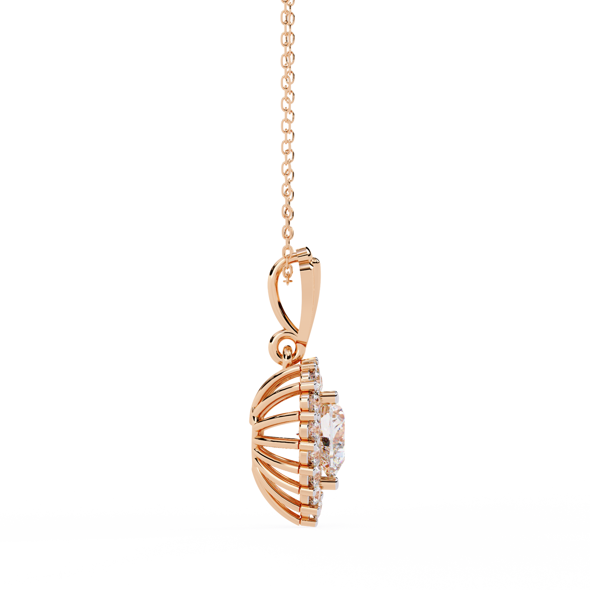 Rose Gold / Moissanite, Rose Gold / Lab Grown