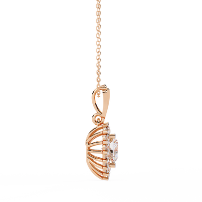 Rose Gold / Moissanite, Rose Gold / Lab Grown