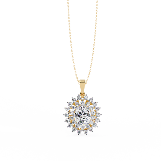 Yellow Gold / Moissanite, Yellow Gold / Lab Grown