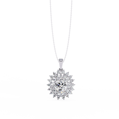 White Gold / Moissanite, White Gold / Lab Grown