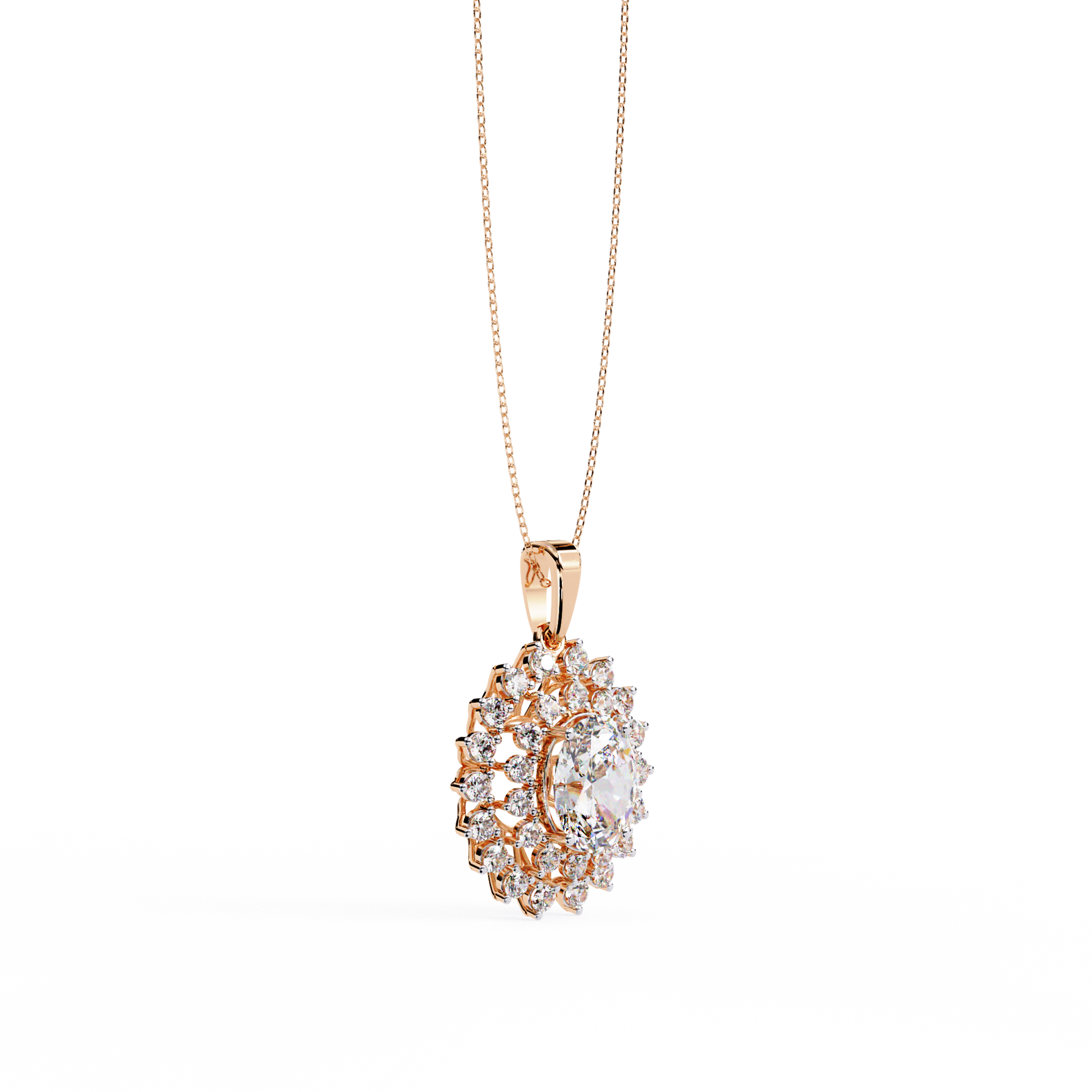 Rose Gold / Moissanite, Rose Gold / Lab Grown