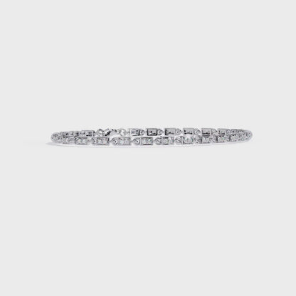 White Gold / Moissanite, White Gold / Lab Grown
