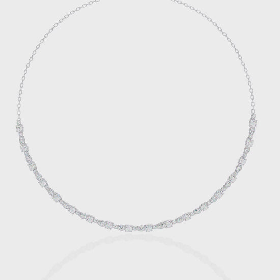 White Gold / Moissanite, White Gold / Lab Grown