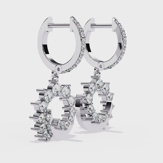 White Gold / Moissanite, White Gold / Lab Grown