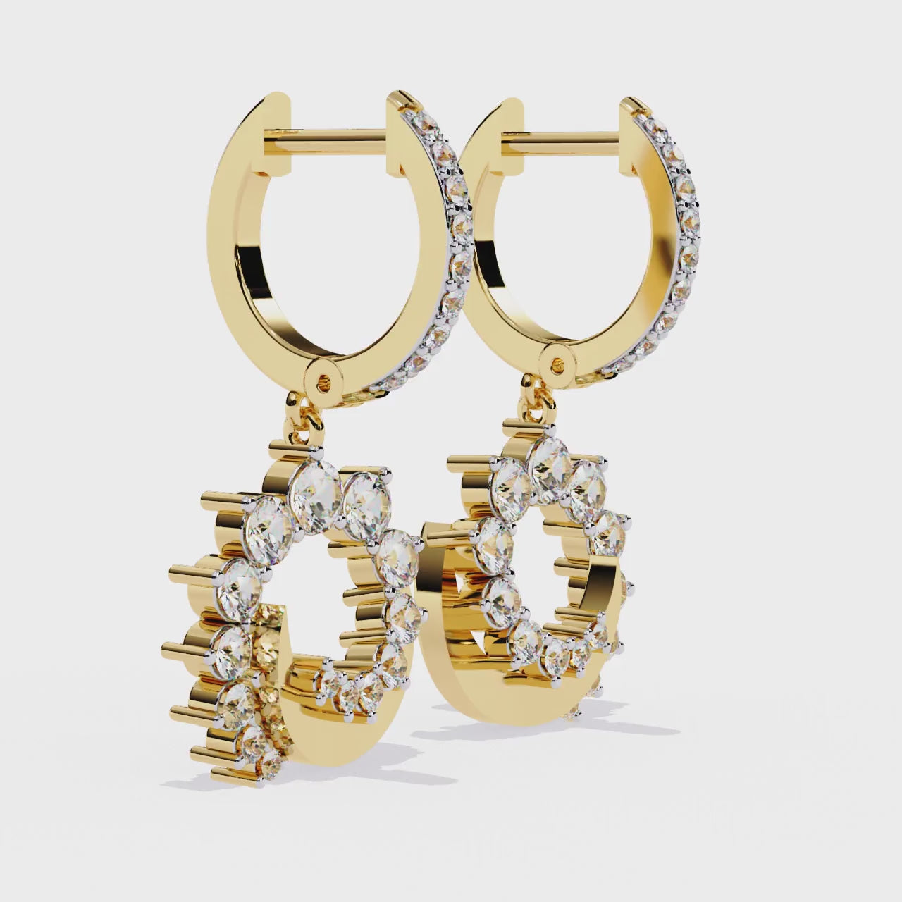 Yellow Gold / Moissanite, Yellow Gold / Lab Grown