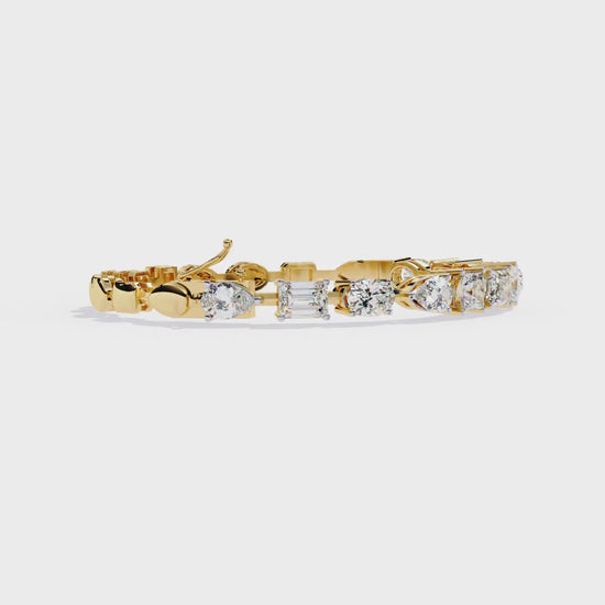 Yellow Gold / Moissanite, Yellow Gold / Lab Grown
