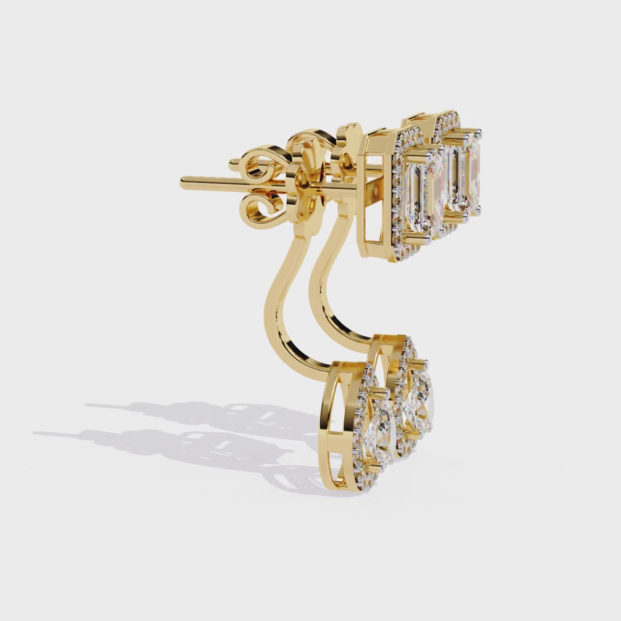 Yellow Gold / Moissanite, Yellow Gold / Lab Grown