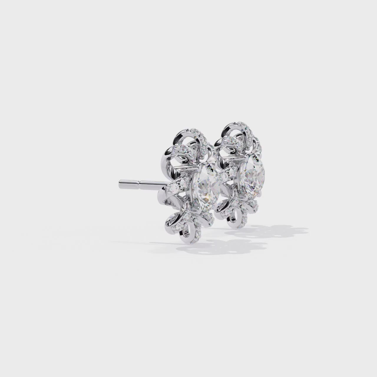 White Gold / Moissanite, White Gold / Lab Grown