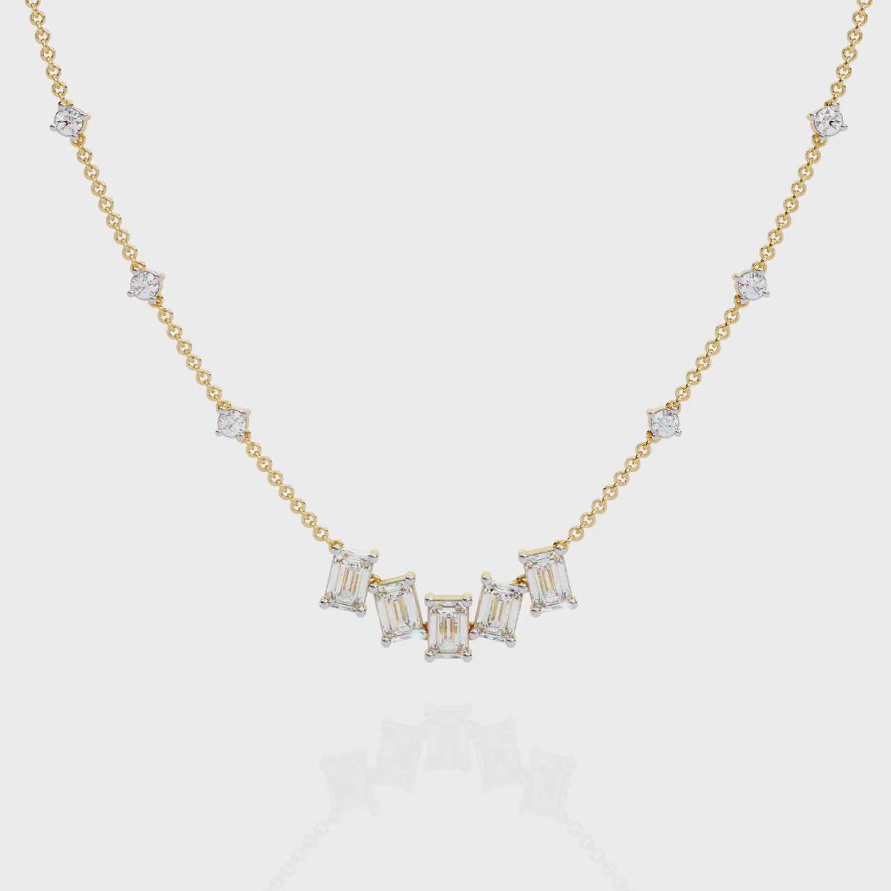 Yellow Gold / Moissanite, Yellow Gold / Lab Grown