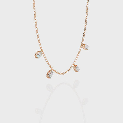 Rose Gold / Moissanite, Rose Gold / Lab Grown