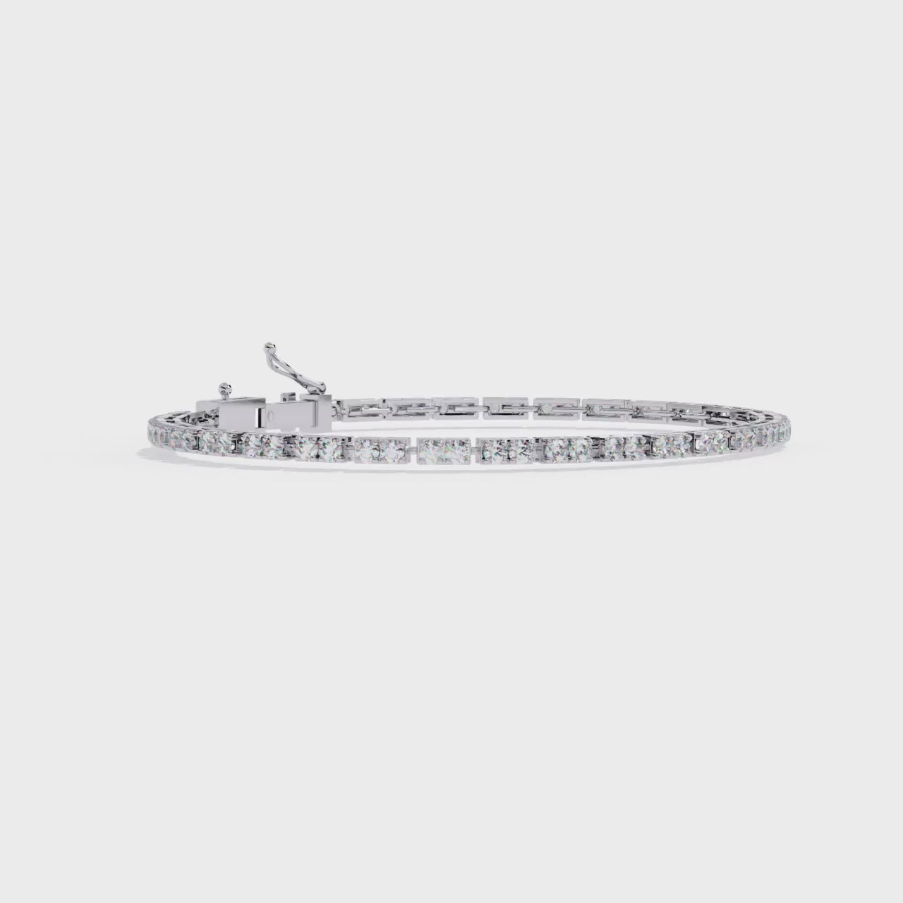 White Gold / Moissanite, White Gold / Lab Grown