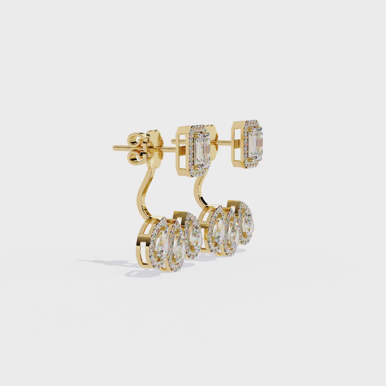 Yellow Gold / Moissanite, Yellow Gold / Lab Grown