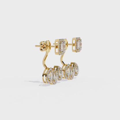Yellow Gold / Moissanite, Yellow Gold / Lab Grown