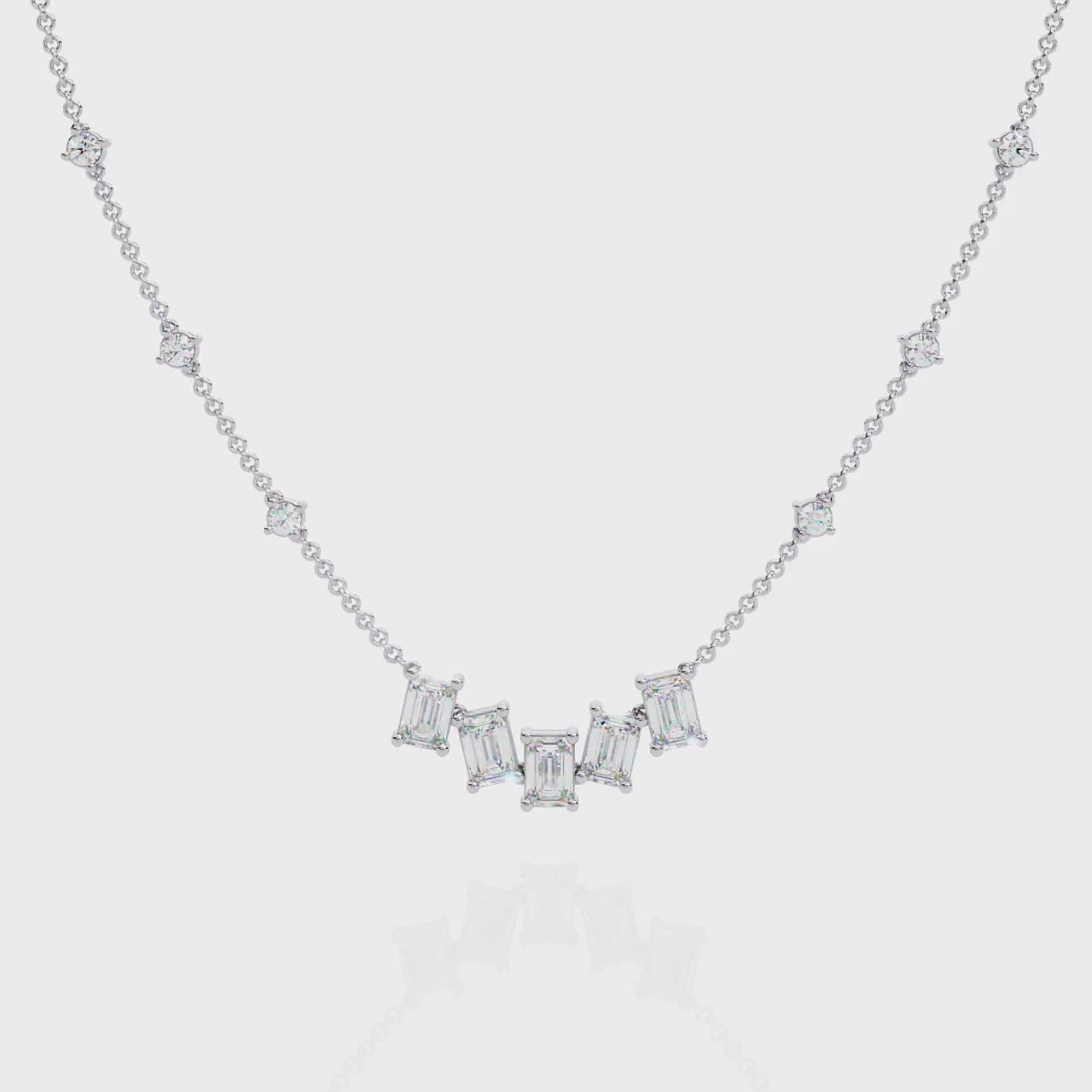 White Gold / Moissanite, White Gold / Lab Grown