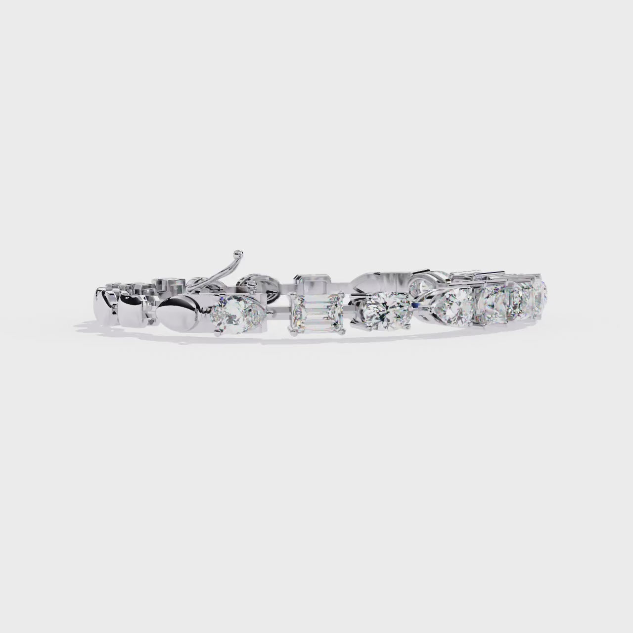 White Gold / Moissanite, White Gold / Lab Grown