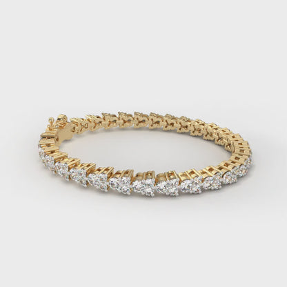 Yellow Gold / Moissanite, Yellow Gold / Lab Grown