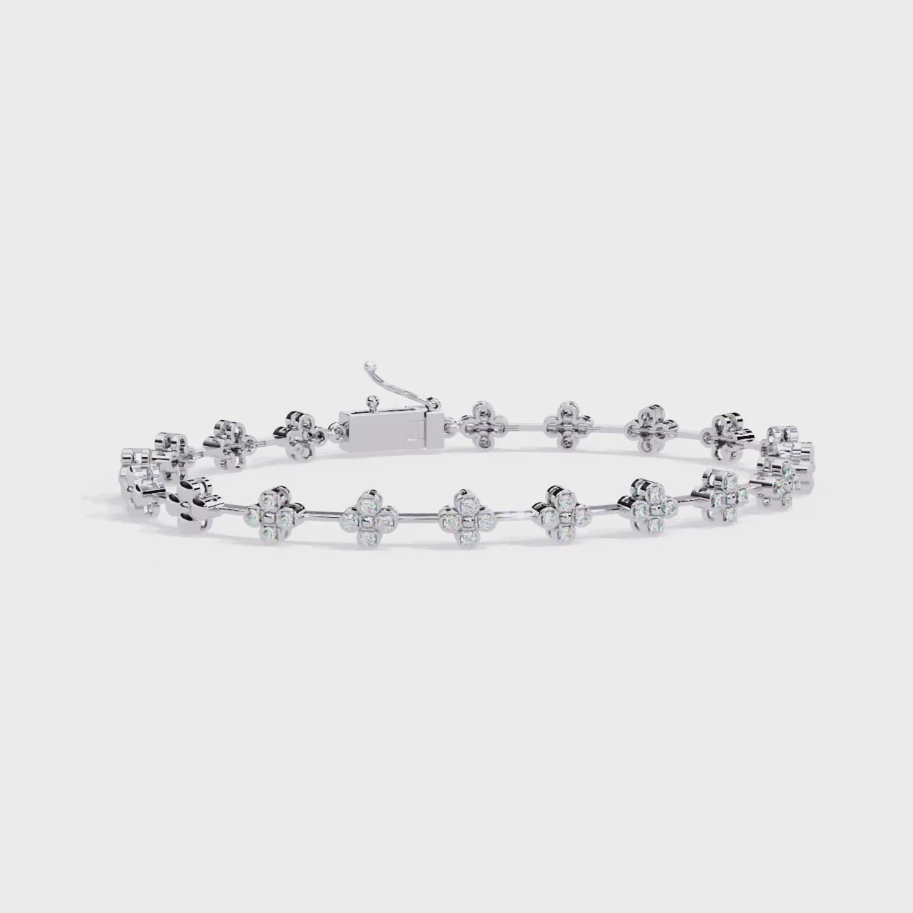 White Gold / Moissanite, White Gold / Lab Grown