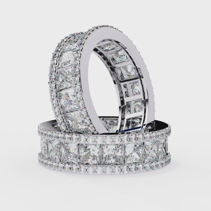 Princess Diamond Full Eternity Wedding Band